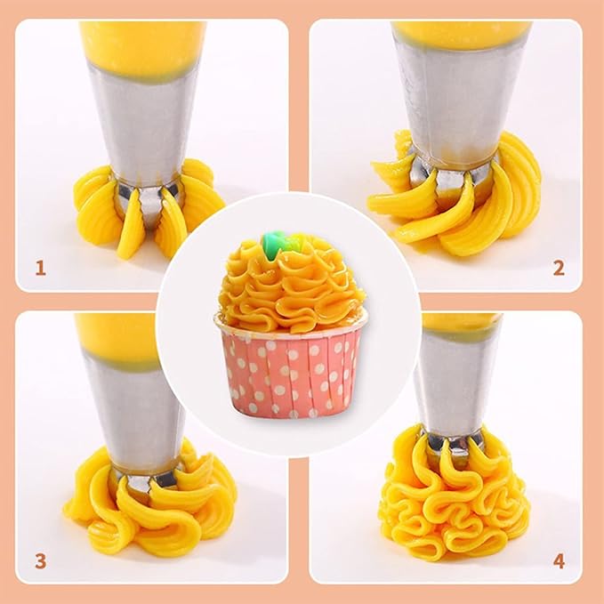 Hofumix Russian Piping Tips Cake Decorating Kit Cake Decorating Tips Buttercream DIY Baking Tools School Prevailing Torch Russian Nozzles Ball Baking Kits 6pcs