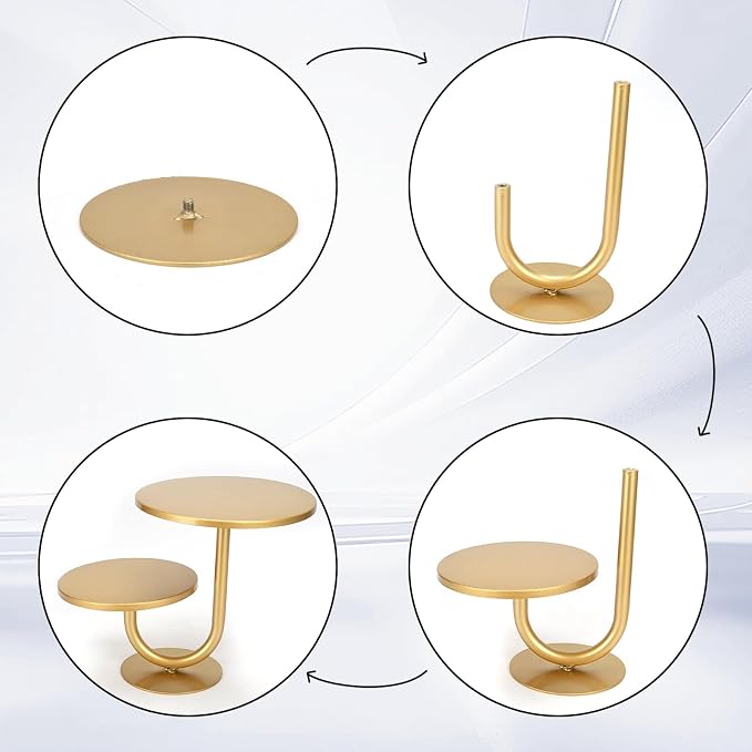 Cake Stand,Birthday Cake Stands,2-Tier Cupcake Stand,Cake Stands for Party Dessert Display