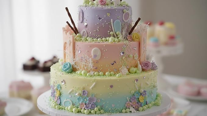 Zali Edible Pearl Sprinkles, Green, 26 Colors Mixed Size | Gluten Free, Food Grade, For Cakes, Cupcakes, Cookies, Donuts & Ice Cream, Wedding & Valentine's Day Decoration