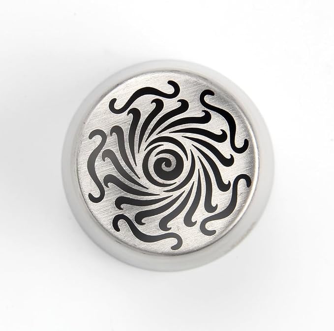 1 Piece Stainless Steel Extra Large Russian Swirl Flower Icing Tips,Pastry Frosting Piping Nozzles,Sweet Cream Piping Tips,Flower Frosting Nozzles for Cake Decoration