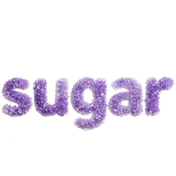 Edible Purple Sanding Sugar Sprinkles 142g/ 5.01oz Sugar Crystals for Cake Decorating Candy Baking Decorations Ice Cream Toppings and Cookie Decorating for Valentines Halloween Christmas