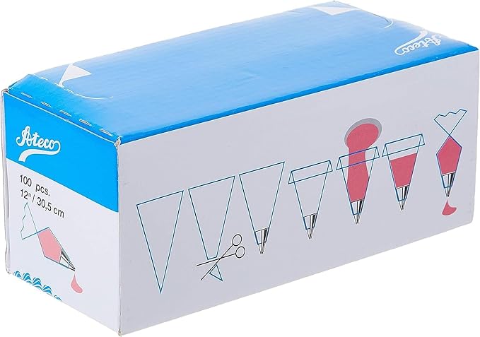 Ateco 100pcs 12inches Disposable decorating Bags (Pack of 1000)