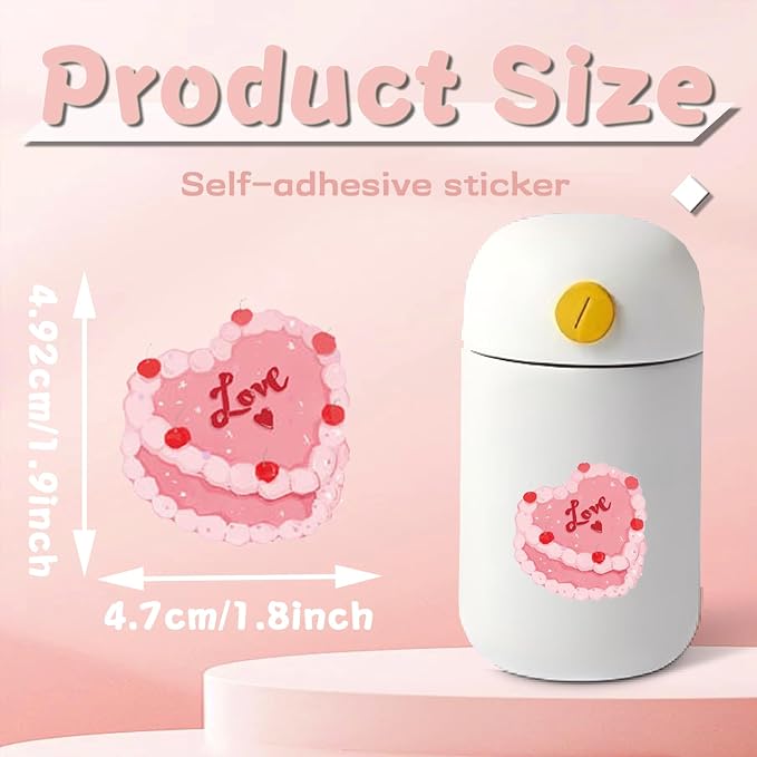 100 Pcs Coquette Stickers Pink Aesthetic Waterproof Vinyl Stickers Cute Pink Bow Sticker for Water Bottles Laptops Bike Car Motorcycle Computer Guitar Skateboard
