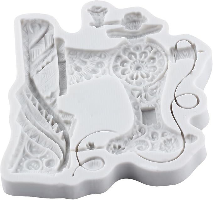 Sewing Tools Silicone Molds Sewing Machine Fondant Mold for Cake Decorating Cupcake Topper Candy Polymer Clay Chocolate Gum Paste