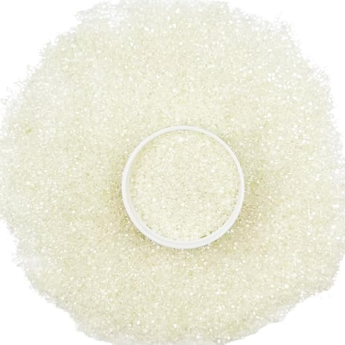 Senchanting White Sanding Sugar Sprinkles, Edible White Sprinkles for Cake Decorating Wedding Valentine's Day Party Baking Cookie Ice Cream Cupcake Decoration Holiday Supplies 90g/3.2oz