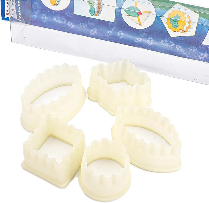 Multi-Shape Nylon Cookie Molds Round Square Star Plastic Geometry Biscuit Cutter Dough Mousse Bread Slicer DIY Bakery Utensils (Style 2 Multi-shapes)