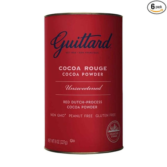 E Guittard Cocoa Rouge Cocoa Powder 8 Oz (Pack of 6)6
