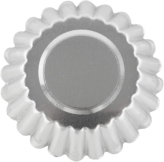 20Pcs Egg Tart Molds, Mini Tart Pan Aluminium Pie Tins Cupcake Pudding Muffin Baking Cups