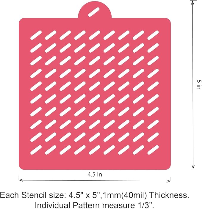 4 Pack Reusable Royal Icing Sprinkle Stencils Gem Glitter Stencils Bakery Stencil Template Set for Cookie Cake and Cupcake,Crafts DIY Tumblers Reusable Glitter & Gem Template Set (Classic)