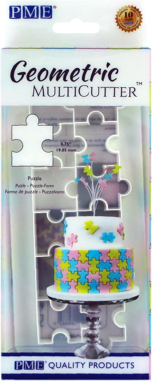 PME Geometric Multicutter for Cake Design Puzzle, Small Size, 0.75 Inch