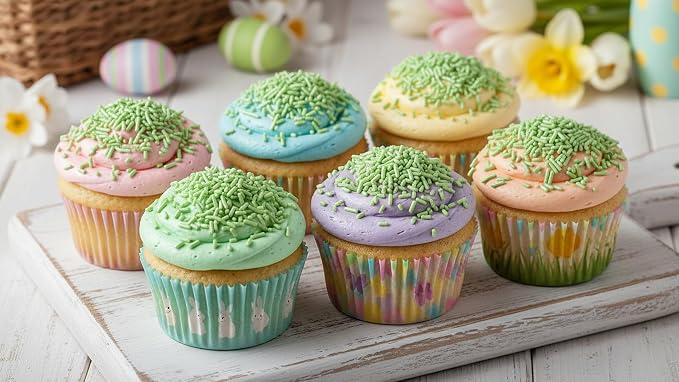 NCS Pearlized Green Jimmies Edible Sprinkles – Cupcake, Cake & Cookie Decorations, 7 oz