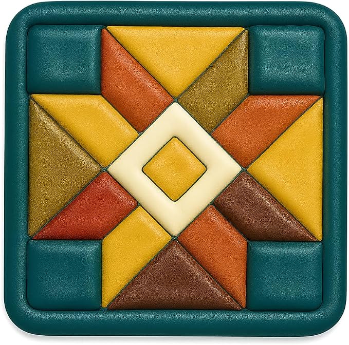 Crafty Quilt Block Cookie Cutter - 4x4" Premium Geometry Baking Tool