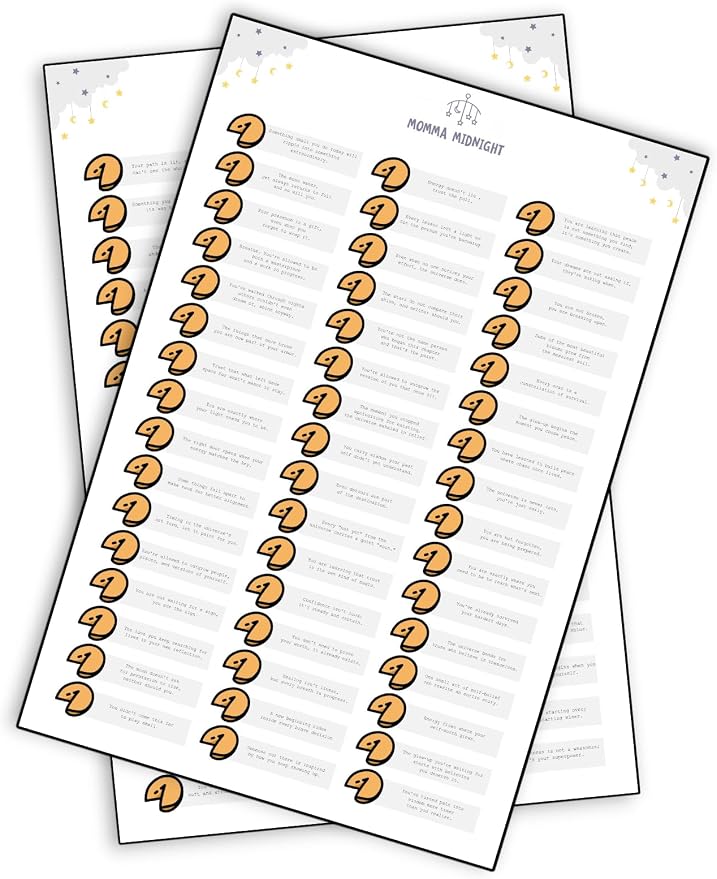 Fortune Cookie Stickers Handmade – Positive, Empowering, Affirmations & Self-Love Quotes & Messages Labels 96pc