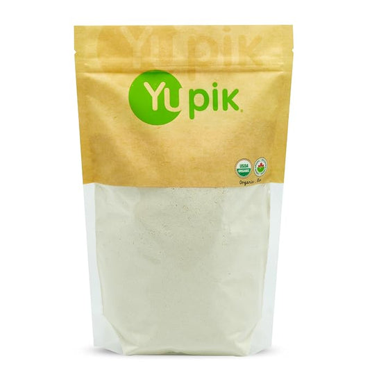 Yupik Organic Sorghum Flour 2.2 lb (35.3 oz), USDA Certified, Gluten-Free, Raw, Vegan, Kosher, Non-GMO, Mildly Sweet & Nutty, Low-Calorie, High in Fiber & Protein, Perfect for Baking