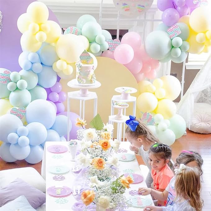 Voircoloria 130pcs Light Blue Balloons Different Sizes 18" 12" 10" 5" Baby Blue Balloons for Boys Girls Birthday Baby Shower Gender Reveal Wedding Children's Day Decorations