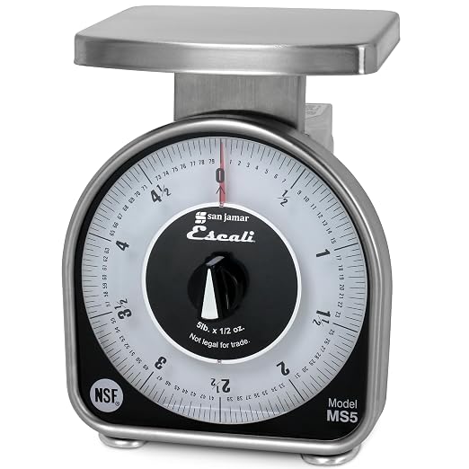 Escali Mechanical Dial Scale 5 Lb X 0.5 Oz