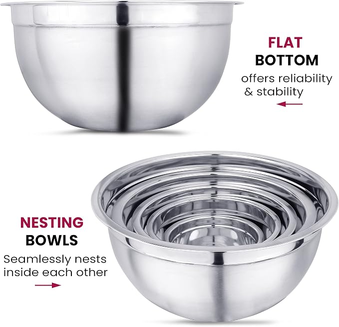 YBM HOME Heavy Duty Professional Stainless Steel Mixing Bowl – Commercial Grade Deep Prep & Serving Bowl for Baking, Cooking, Dough Mixing & Food Prep, Dishwasher Safe, 0.75 Quarts, Pack of 48