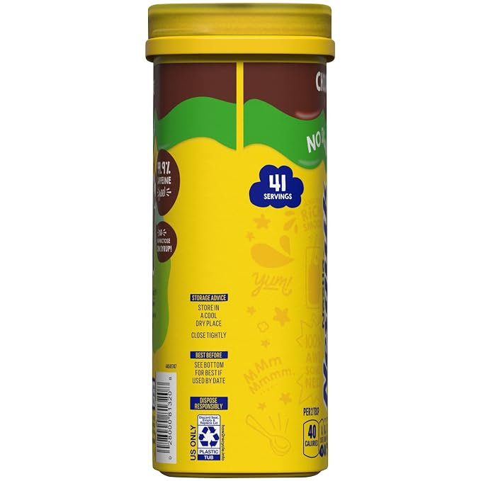 Nesquik Chocolate Powder No Sugar Added, 16 oz (Pack of 2)