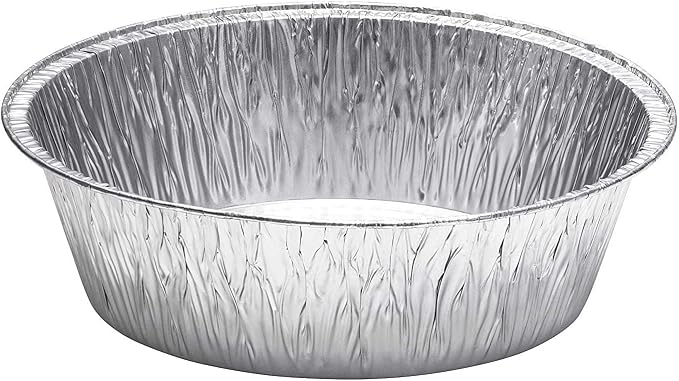 8-Inch Extra Deep Durable Round Aluminum Disposable Cake Pan/Dutch Oven Liner Pans/Foil Pans for Baking, Freezing, and Storage (1000 Count)
