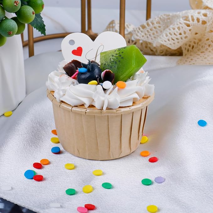 Rainbow Sprinkles Edible Confetti, Birthday Round Sprinkles for Cake Decorating, Cookies, Ice Cream and Macaron Topping Supplies