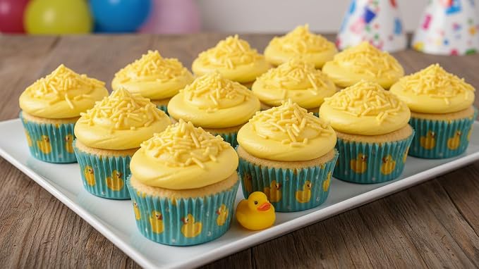 NCS Yellow Jimmies Edible Sprinkles – Cupcake, Cake & Cookie Decorations, 7 oz