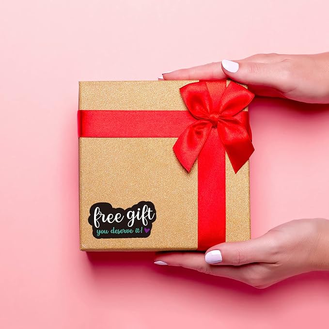 Littlefa You Deserve it Stickers,Free Stuff Stickers,Free Stuff Labels,Mail Packaging Sticker for Small Business 500 PCS