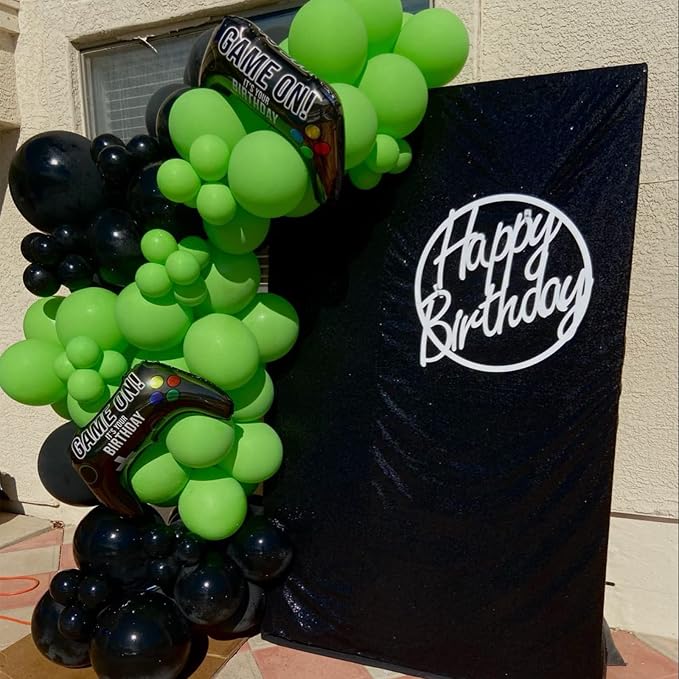 Voircoloria 130pcs Lime Green Balloons Different Sizes 18" 12" 10" 5" Light Green Balloons for Birthday Dinosaur Baby Shower St. Patrick's Day Summer Jungle Forest Safari Party Decorations