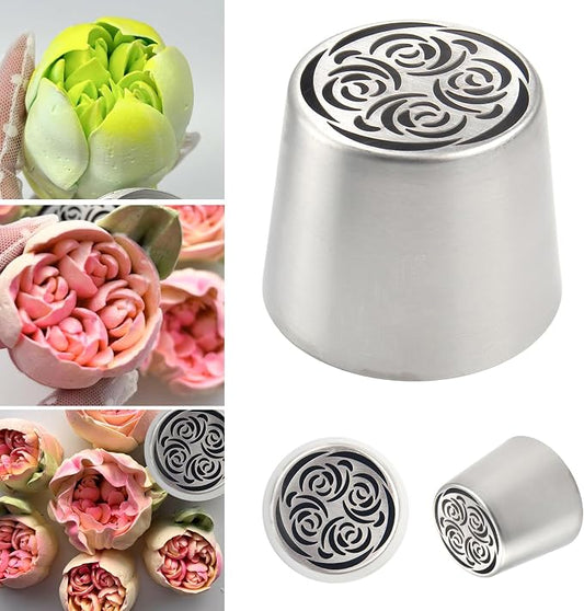 Extra Large Russian Piping Tips for Marshmallows Stainless Steel Flower Frosting Nozzles many styles Cake Decorating Baking tool for Buttercream, Cupcakes Cookies(SL68)