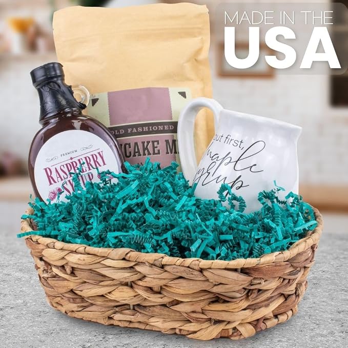 MagicWater Crinkle Cut Paper for Gift Baskets - 2LB - Teal - Perfect for Shredded Paper Filler, Basket Filler, Gift Boxes, Bridesmaid Gifts, Christmas Stuffers & More – Ideal for All Occasions