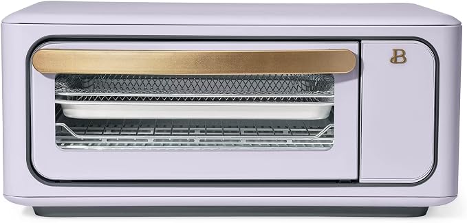 Infrared Air Fry Toaster Oven 9 Slice, 1800W Countertop Oven with Convection & Air Fry Functions, Digital Touch Display, Multi Cooking Modes for Baking, Broiling & Reheating (Lavender)