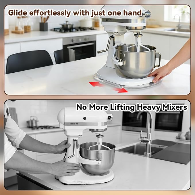 Appliance Slider for Kitchenaid Mixer, Stand Mixer Accessories for Kitchenaid Mixer Heavy Duty K5SS & Kitchenaid Mixer Pro 500