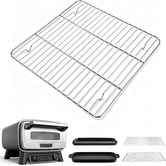 Stainless Steel Cooling & Baking Racks – Cookie Oven Rack & Bakers Rack for Kitchen, Home Baking, Cooking, Parties, Cookie,Dishwasher Safe, Compatible with Ninja MO201