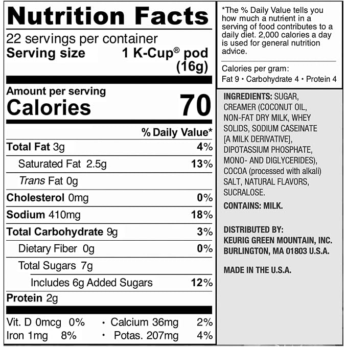 Swiss Miss Salted Caramel Hot Cocoa, Keurig Single Serve K-Cup Pods, 22 Count (Packs of 4)