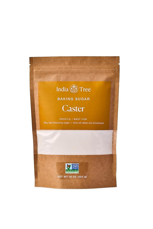 India Tree Superfine Caster Baking Sugar, Original, 16 Ounce