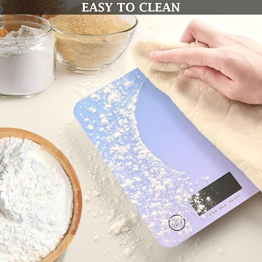 Food Scale Kitchen Scale Food Scales Digital Weight Grams and Ounces Small Electronic Food Scale for Baking Cooking Gradient Purple