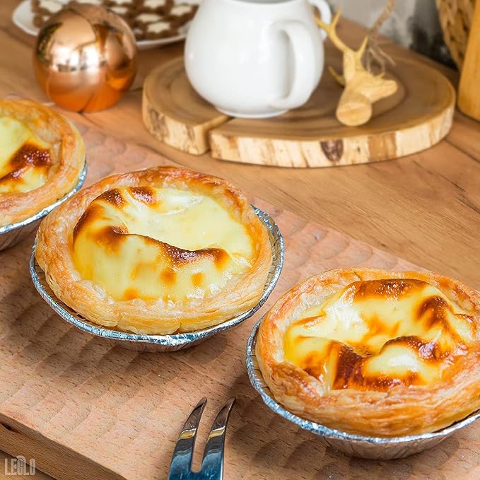Mini Pie Tins 2.9 Inch - 200 Pack Disposable Aluminum Foil Pie Pans | Durable & Stackable, Freezer & Oven-safe for Holiday Baking & Easter Desserts, Meal Prep | Great Seasonal Easter Gifts for Bakers