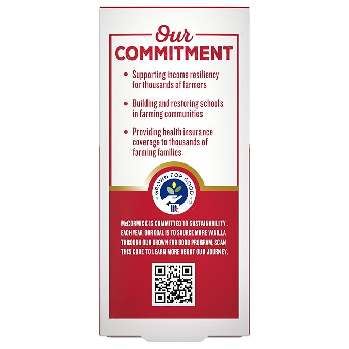 McCormick Vanilla Extract, Pure, No Corn Syrup, Gluten Free, Rich, Sweet Flavor and Aroma for Baking and Savory Dishes, 1 fl oz