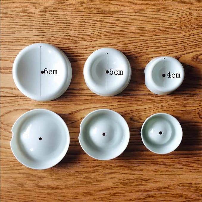 Set of 12 Fondant Forming Cups Button Shaped Drying Holder Sugar Flower Fondant Gumpaste Chocolate Forming Shaping Mold Cake Decorating Tools by EORTA for DIY Craft Cake Art, White