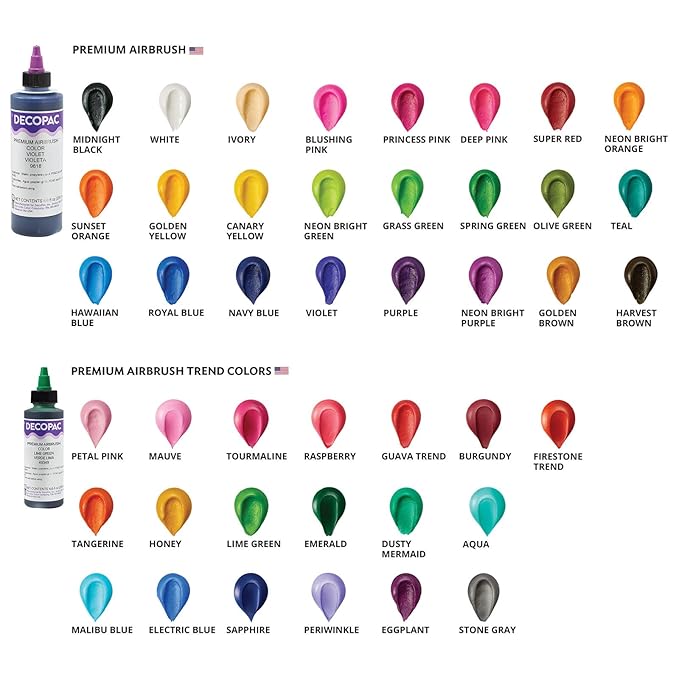 DecoPac Food Coloring, Edible Airbrush For Cake Decorating, Cookie Airbrush Coloring, Food Airbrush Kit Add-on, Airbrushes For Cake Decorating - Harvest Brown, 8 Fl Oz