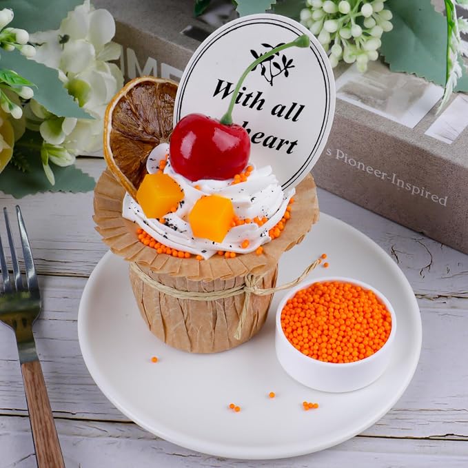 Orange Nonpareils Sprinkles - 2mm Edible Mini Pearl Sprinkles for Cake Decorating, Cupcake, Cookie, Baking, Donuts, Ice Cream Toppings, Wedding Party Supplies 130g/4.58oz