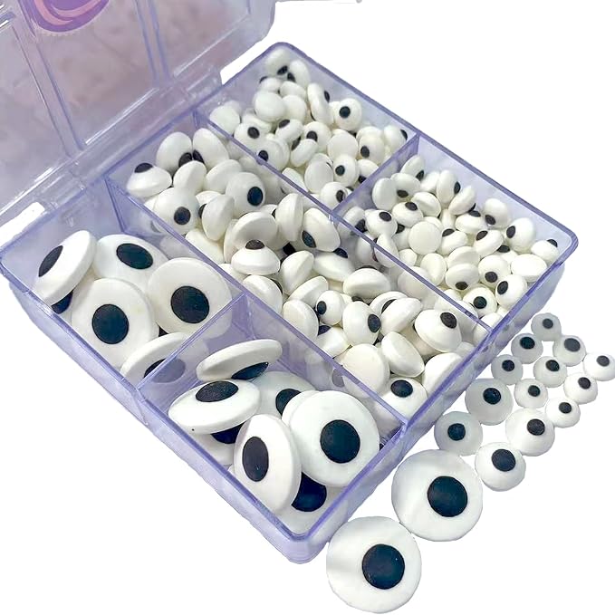 Sentovac Candy Eyeballs Eyes Edible Sprinkles Mix Size Cookie Cake Cupcake Toppers Decorations Candy Eyes for Christmas Halloween Easter Cake Decorations Supplies（7mm 10mm 18mm）