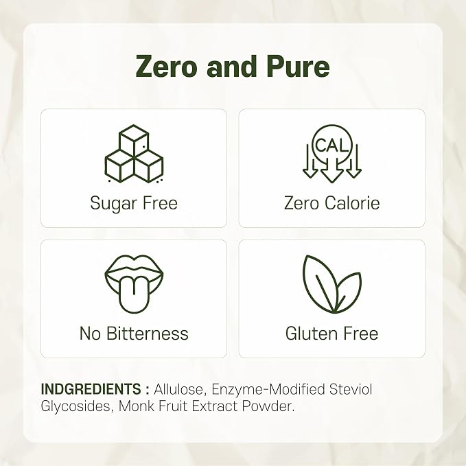 MONKSHUSHU Allulose Syrup 18.7 Fl Oz - Liquid Sweetener for Cooking, Baking, and Drinks - Keto Diet, Vegan friendly, Stevia Blend Thin Syrup - Zero Calorie Sugar Substitute - Monk Fruit - Gluten Free, 0g Net Carbs, Non-GMO