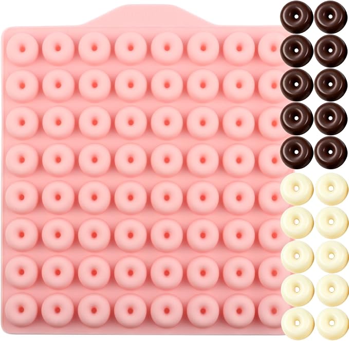Donut Shapes Silicone Chocolate Molds Donuts Candy Fudge Mold For Gummy Candy Chocolate Cake Decoration