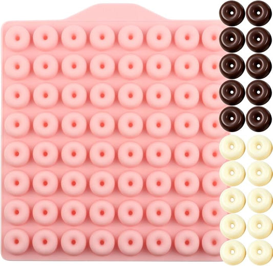Donut Shapes Silicone Chocolate Molds Donuts Candy Fudge Mold For Gummy Candy Chocolate Cake Decoration