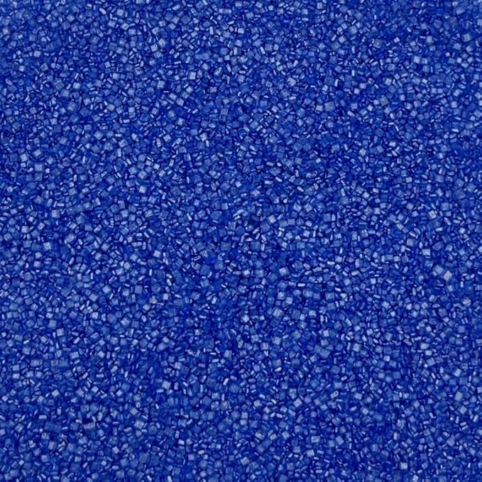 Senchanting Royal Blue Sanding Sugar Sprinkles, Edible Crystal Treasure Blue Sanding Candy Sugar for Cake Decorating Wedding Party Baking Cupcake Cookie Ice Cream Decoration Supplies 90g/3.2oz