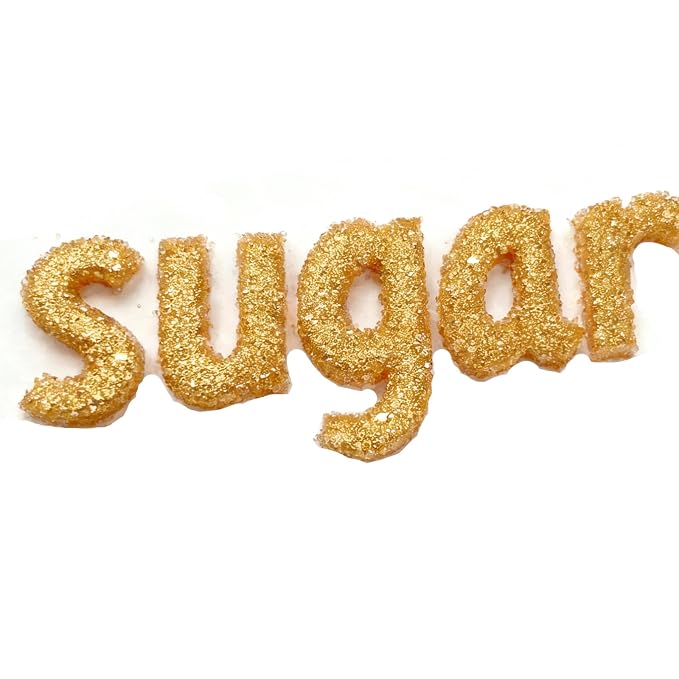 Edible Gold Sanding Sugar Sprinkles 142g/ 5.01oz Sugar Crystals for Cake Decorating Candy Baking Decorations Ice Cream Toppings and Cupcake Decorating for Valentines Halloween Christmas