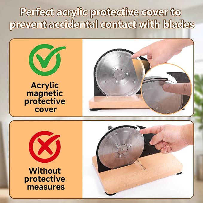 Upgraded Manual Bread Slicer for Homemade Bread with 20 Bags and Acrylic Cover, Adjustable Thickness Bread Cutter, Sourdough Slicer Serrated Blade with Scale Line and Suction Cup for Baguettes