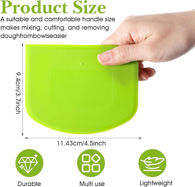 36 Pcs Food Scraper, Flexible Dough Scraper, Multifunctional Kitchen Scrapers Tool, Bread Dough Cutter, Cake Smoother for Icing,