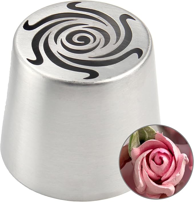 Extra Large Russian Piping Tips - Stainless Steel Flower Nozzles Set for Cake Decorating, Rose & Floral Icing Tips for Cupcakes, Cookies Professional Baking Tools (XXL, Style 88)