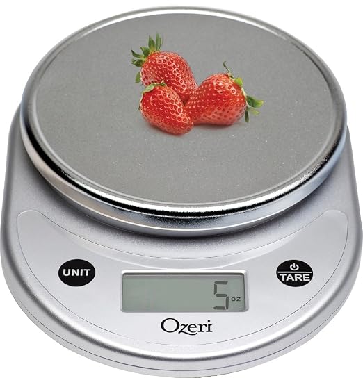 Ozeri® Pronto® Kitchen and Food Scale with Variable Graduation Technology® | Recognized by experts -- Winner of awards from the Food Network, The New York Times’ Wirecutter, CNN Underscored, and others.
